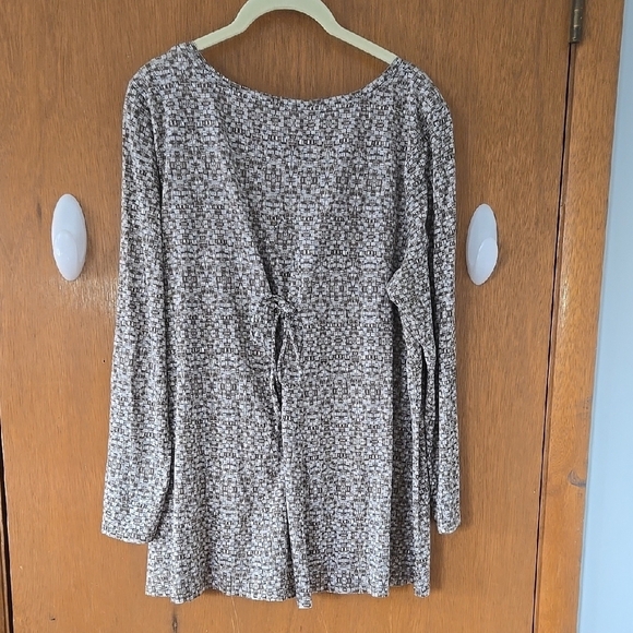 Pure Jill By J.JILL, Patterned Long Sleeve Women's Top Size Large P. - Picture 4 of 4